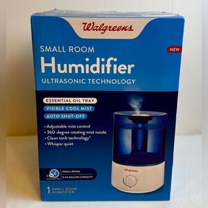 New Walgreens Humidifier Ultrasonic Technology Visible Cool Mist Auto Shut Off